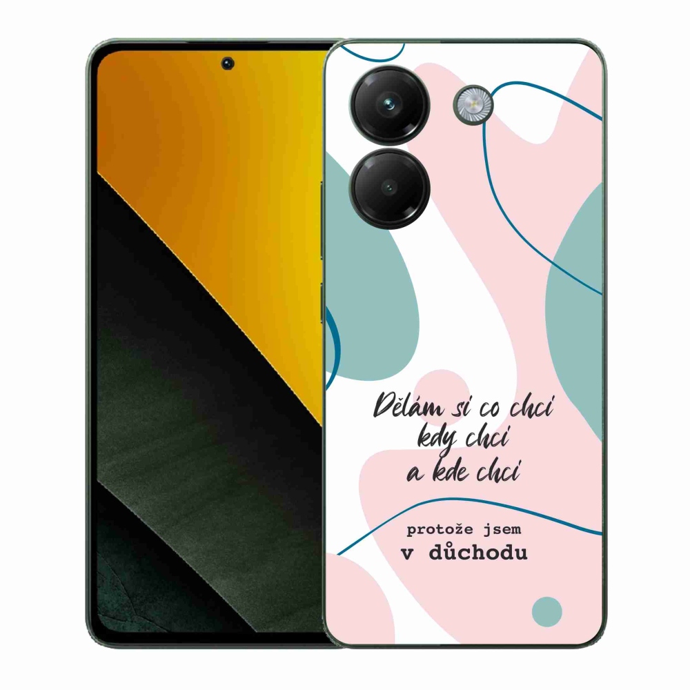 Gélový kryt mmCase na Xiaomi Poco M7 Pro 5G - vtipný text 10 biele pozadie