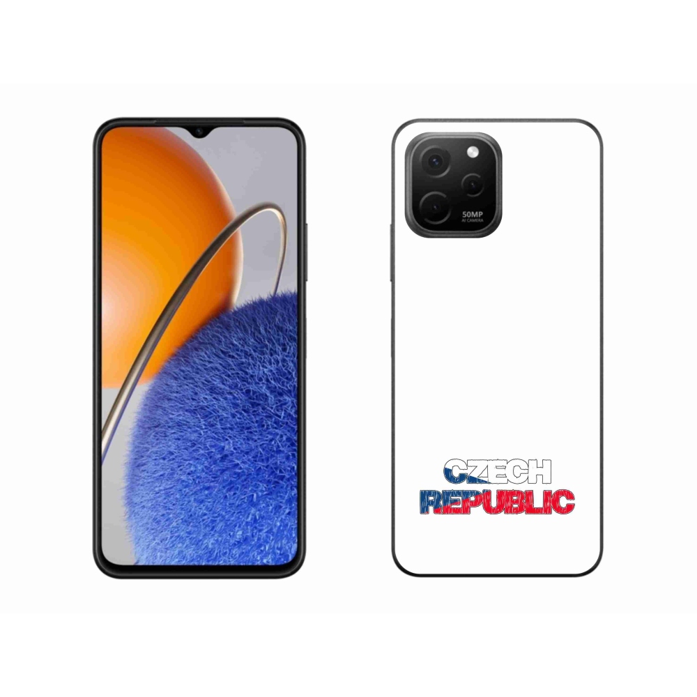 Gélový kryt mmCase na Huawei Nova Y61 - Czech Republic biele pozadie