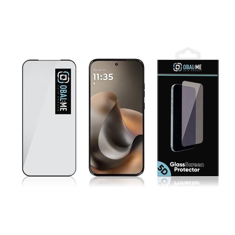 BALENIE:ME 5D tvrdené sklo pre Motorola G77 Black
