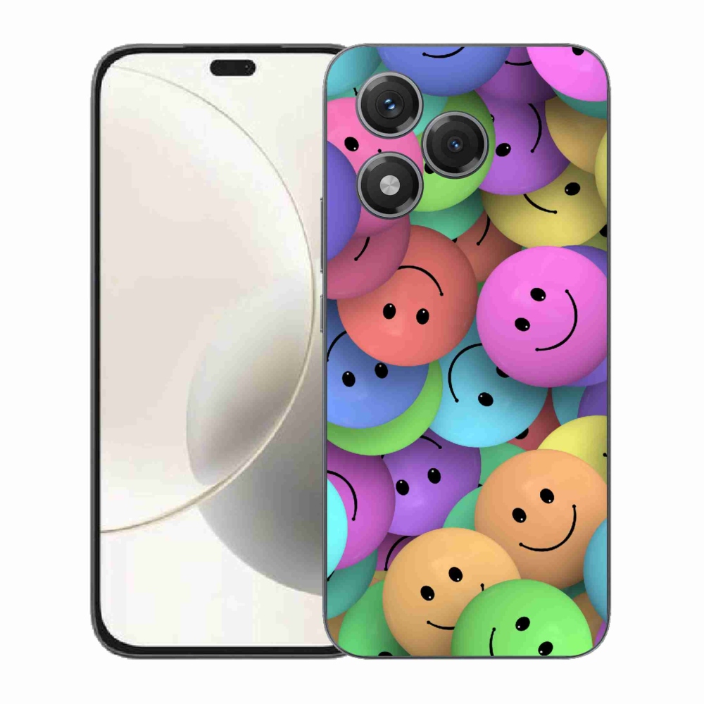 Gélový kryt mmCase na Honor 400 Lite - farební smajlíci