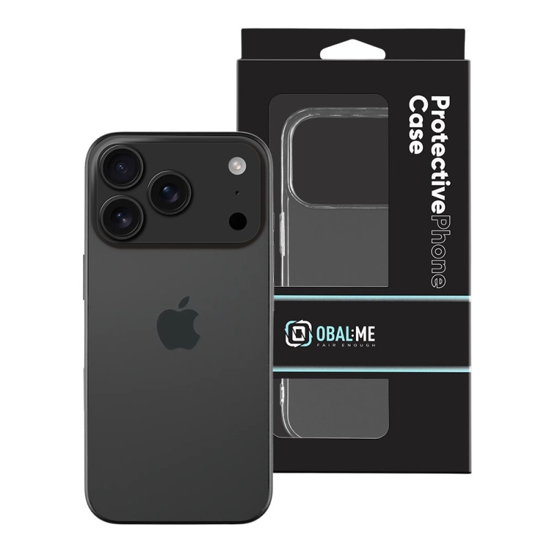 OBAL:ME TPU kryt pre Apple iPhone 17 Pro Transparent