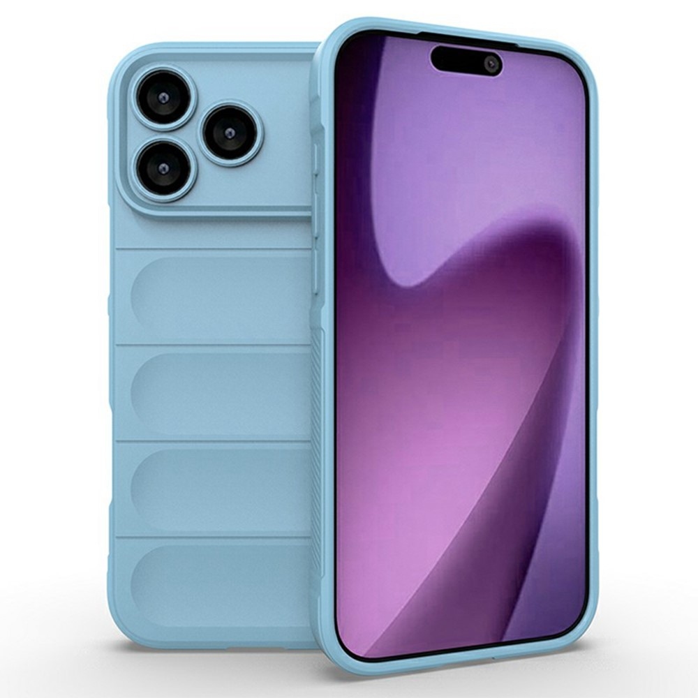 Rugg odolný gélový obal na iPhone 17 Pro - svetlomodrý