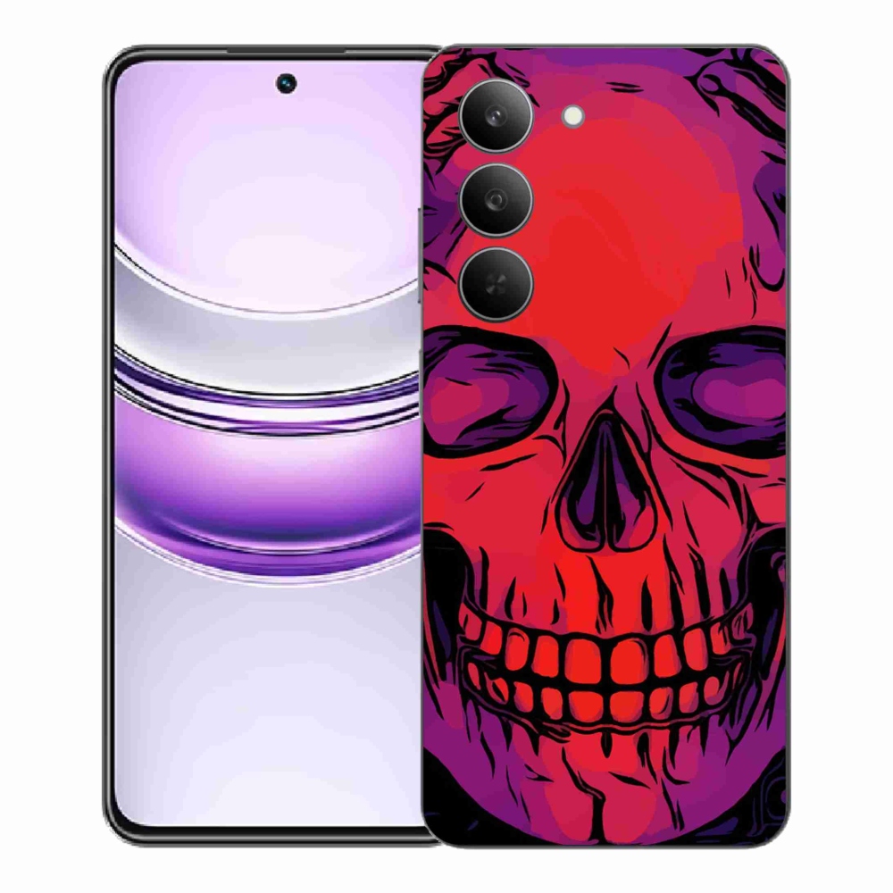 Gélový kryt mmCase na Realme 14x 5G - lebka