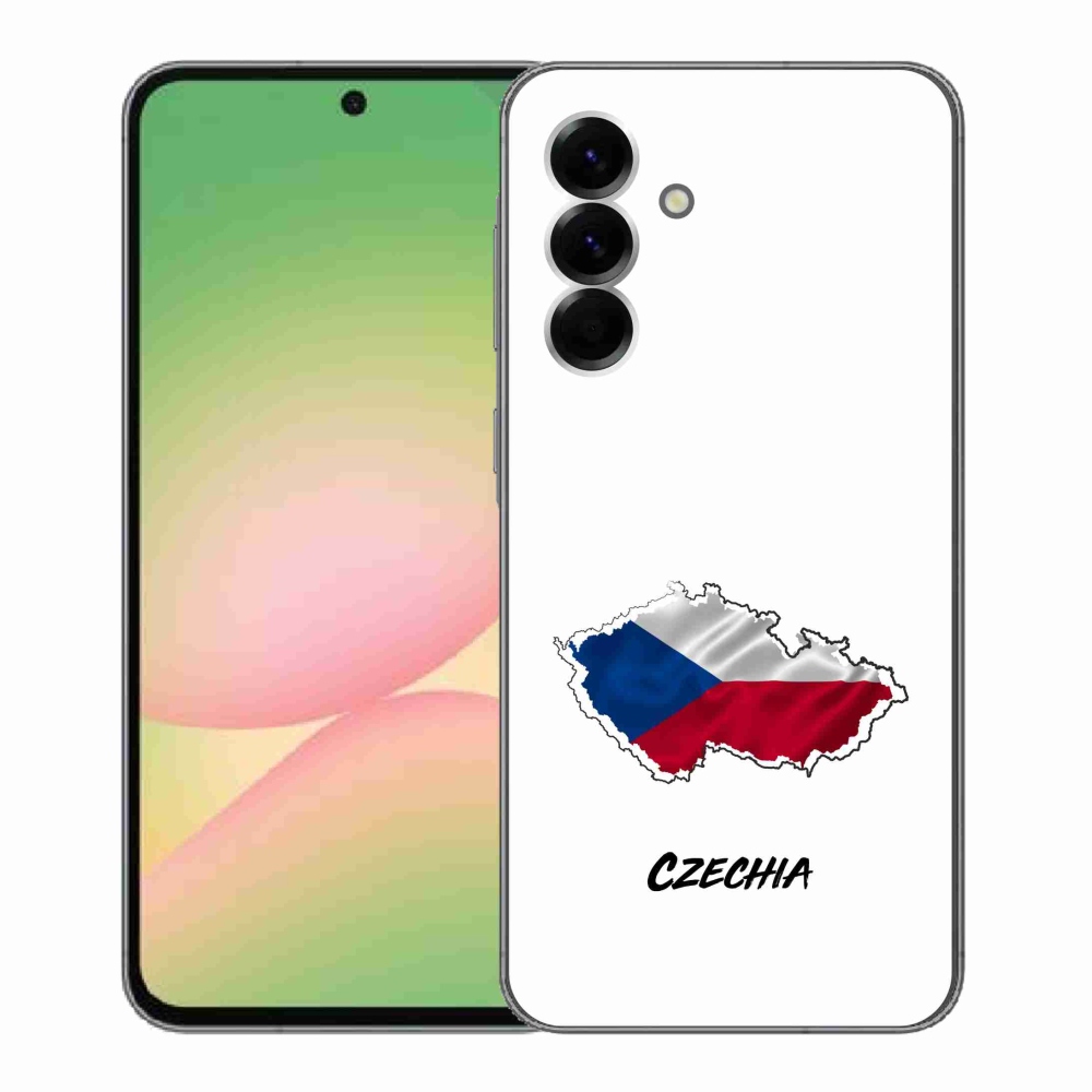 Gélový kryt mmCase na Samsung Galaxy A56 5G - Czechia biele pozadie