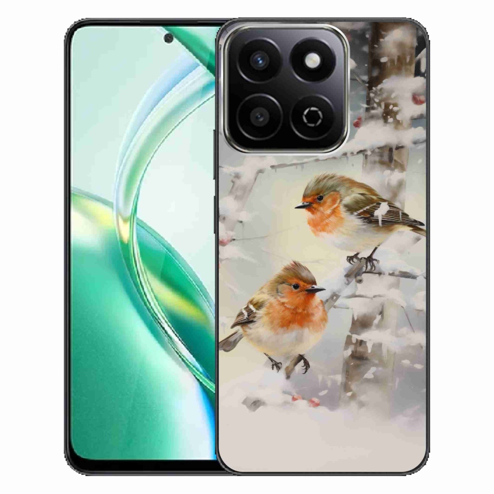 Gélový kryt mmCase na Honor 200 Smart 5G - vtáčiky v zime