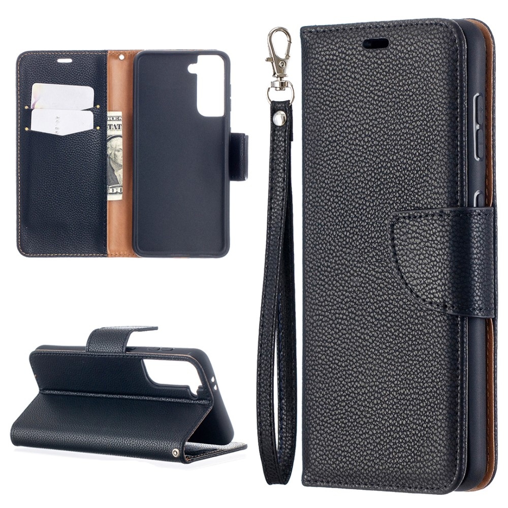 Wallet knižkové puzdro na Samsung Galaxy S21 - čierne
