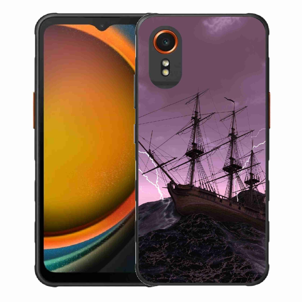 Gélový kryt mmCase na Samsung Galaxy Xcover 7 - loď v búrke