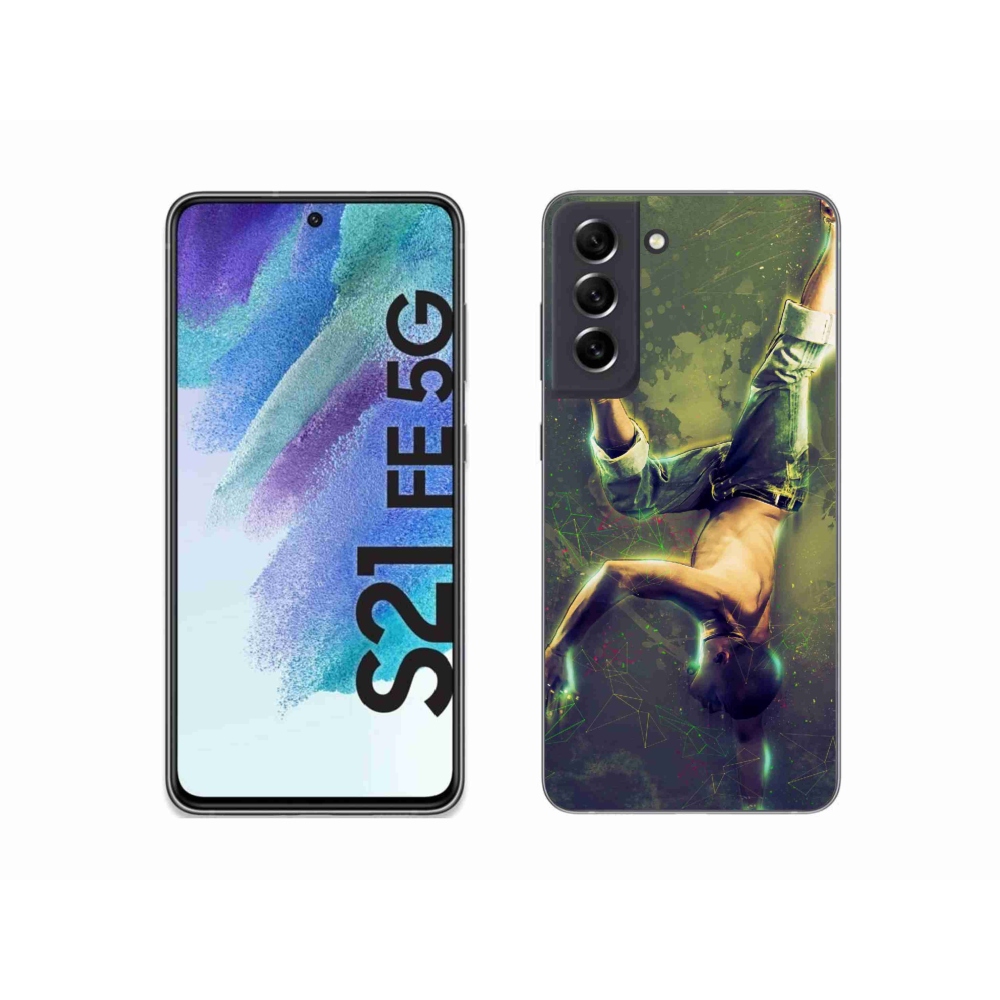 Gélový kryt mmCase na Samsung Galaxy S21 FE 5G - breakdance