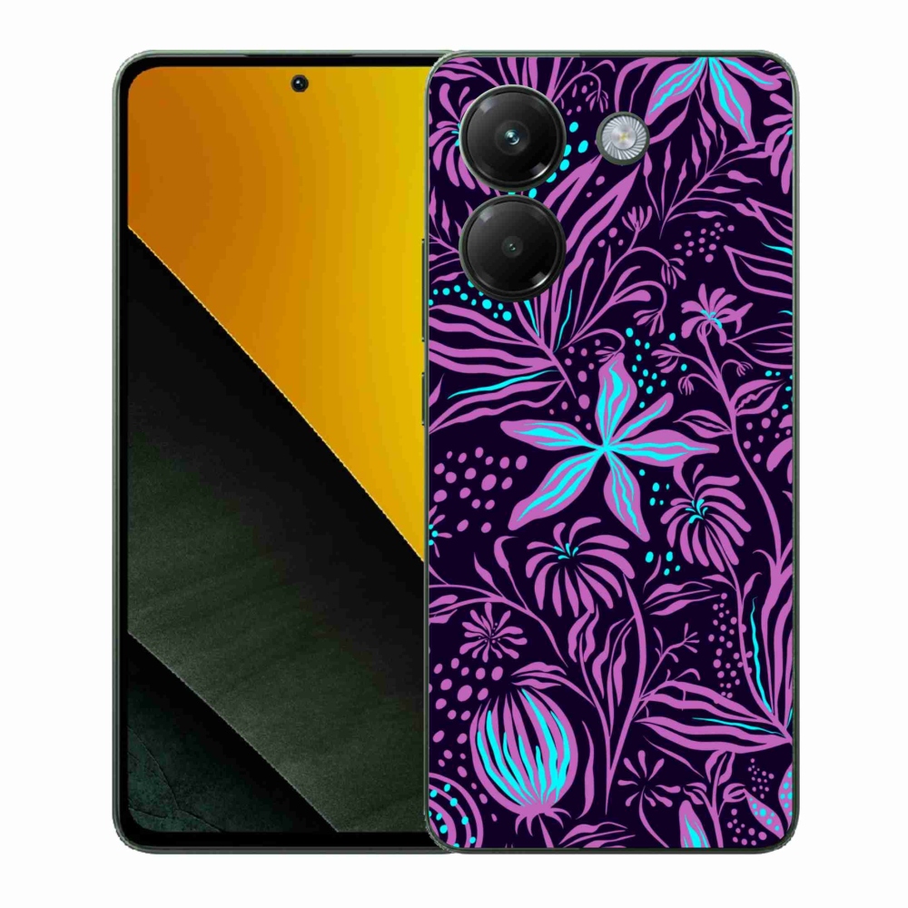 Gélový kryt mmCase na Xiaomi Poco M7 Pro 5G - kvety 2