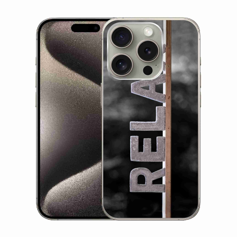 Gélový kryt mmCase na iPhone 15 Pro - relax 1