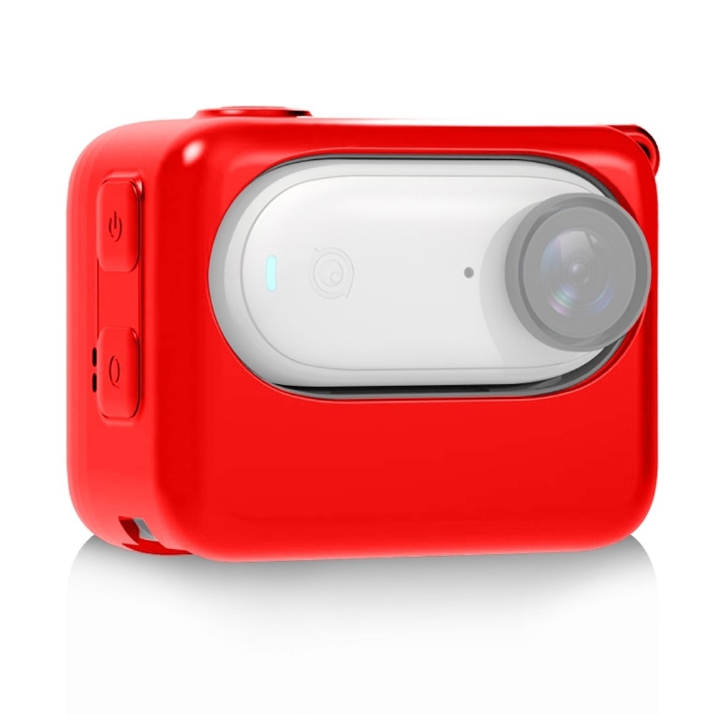 Silikónový ochranný obal PULUZ pre nabíjacie puzdro Insta360 GO 3 / GO 3S – červená