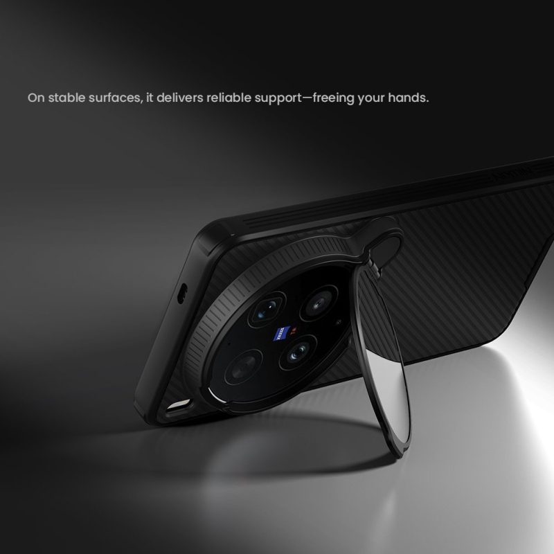 Nillkin CamShield Prop Magnetic zadný kryt pre Vivo X300 Ultra, priehľadný, čierny