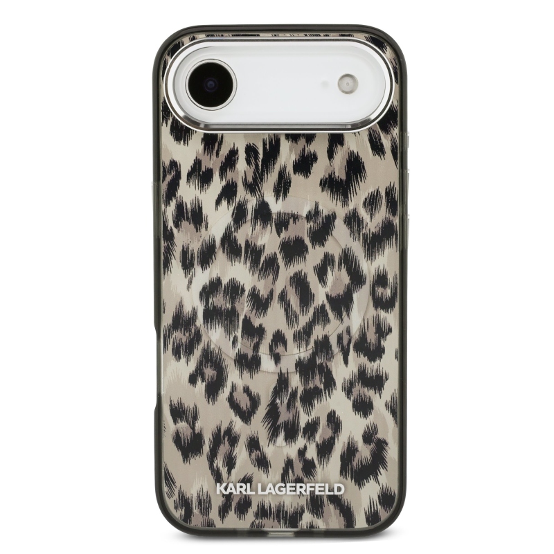 Karl Lagerfeld IML Leopard MagSafe zadný kryt pre iPhone Air Brown