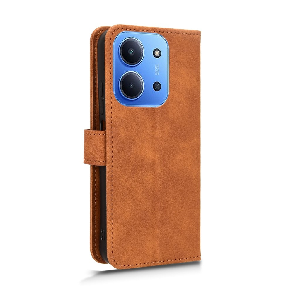 Feel knižkové púzdro na Xiaomi Redmi 15C 4G/5G (173mm) - hnedé