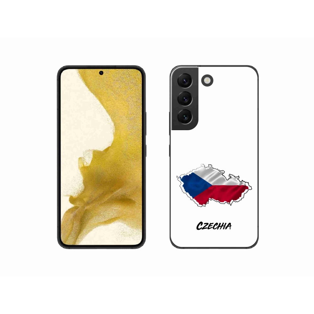 Gélový kryt mmCase na Samsung Galaxy S22 5G - Czechia biele pozadie