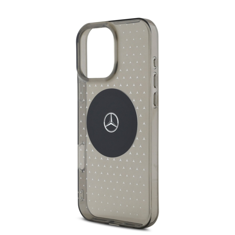 Mercedes PC/TPU Star Pattern MagSafe Zadný Kryt pre iPhone 16 Pro Black