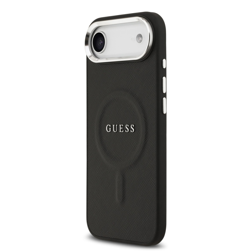 Guess PU Saffiano MagSafe zadný kryt pre iPhone Air Black
