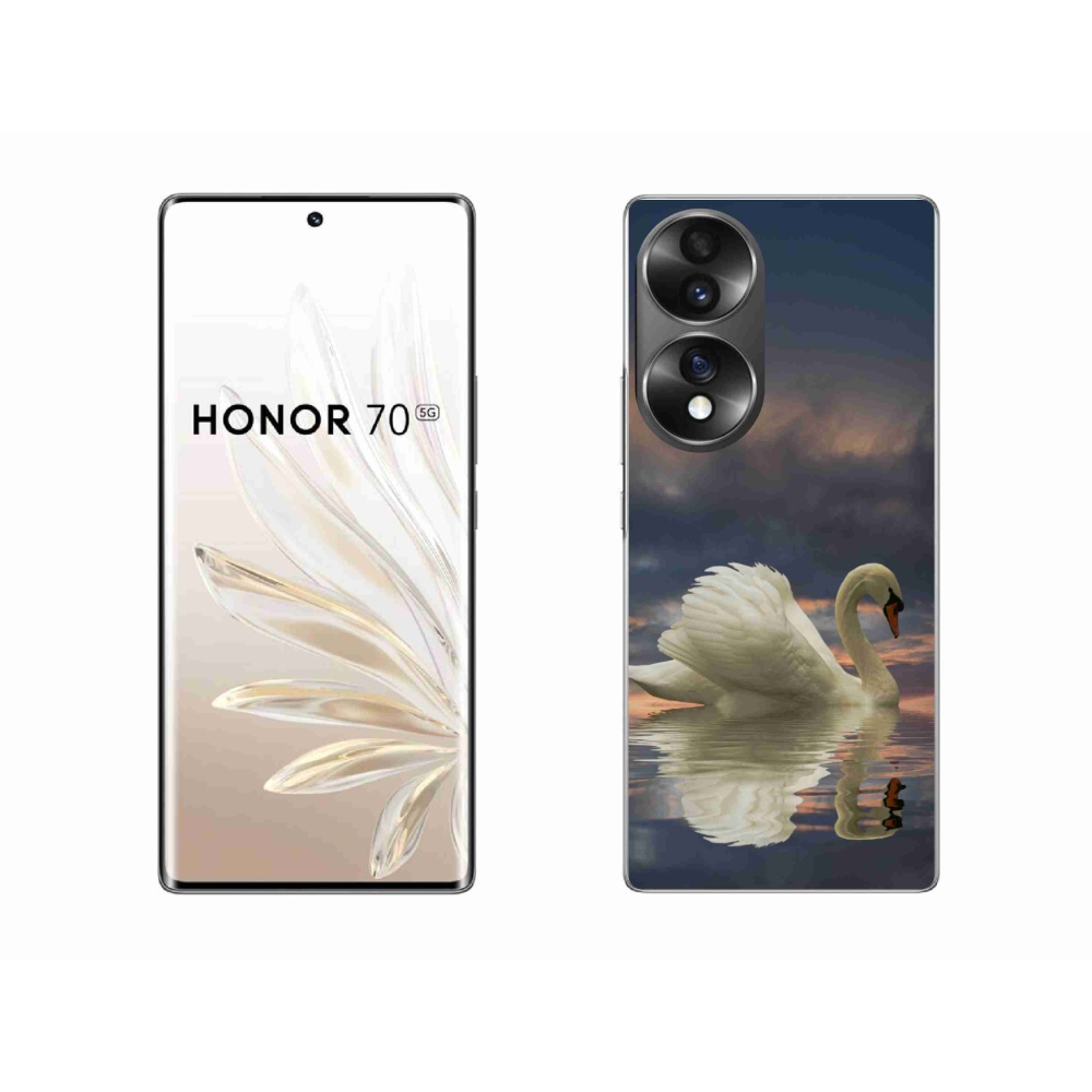 Gélový kryt mmCase na Honor 70 - labuť