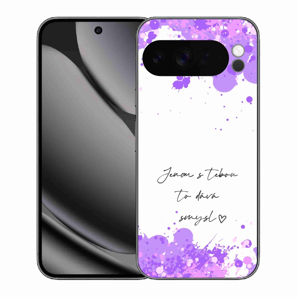Gélový kryt mmCase na Google Pixel 10 Pro XL - zamilovaný text biele pozadie