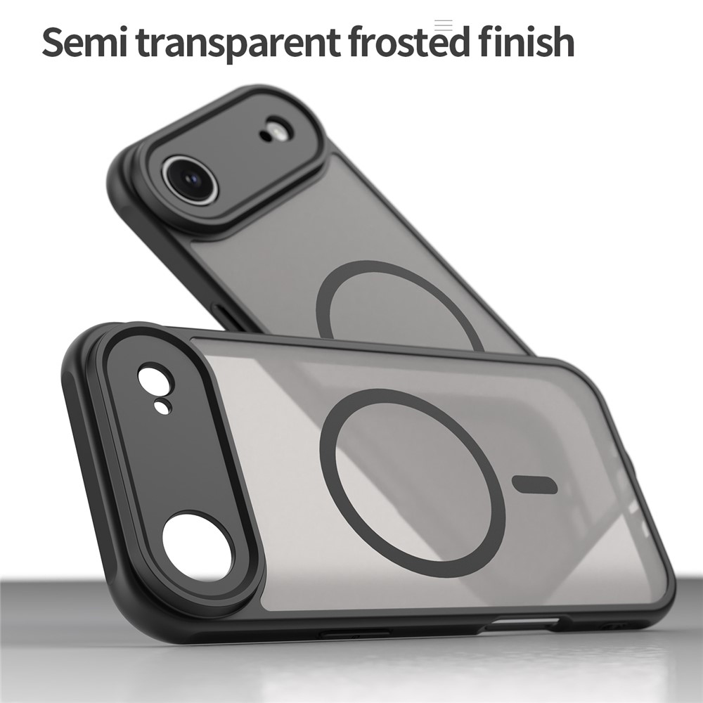 Case matný gélový obal s MagSafe na iPhone 17 Air - čierny