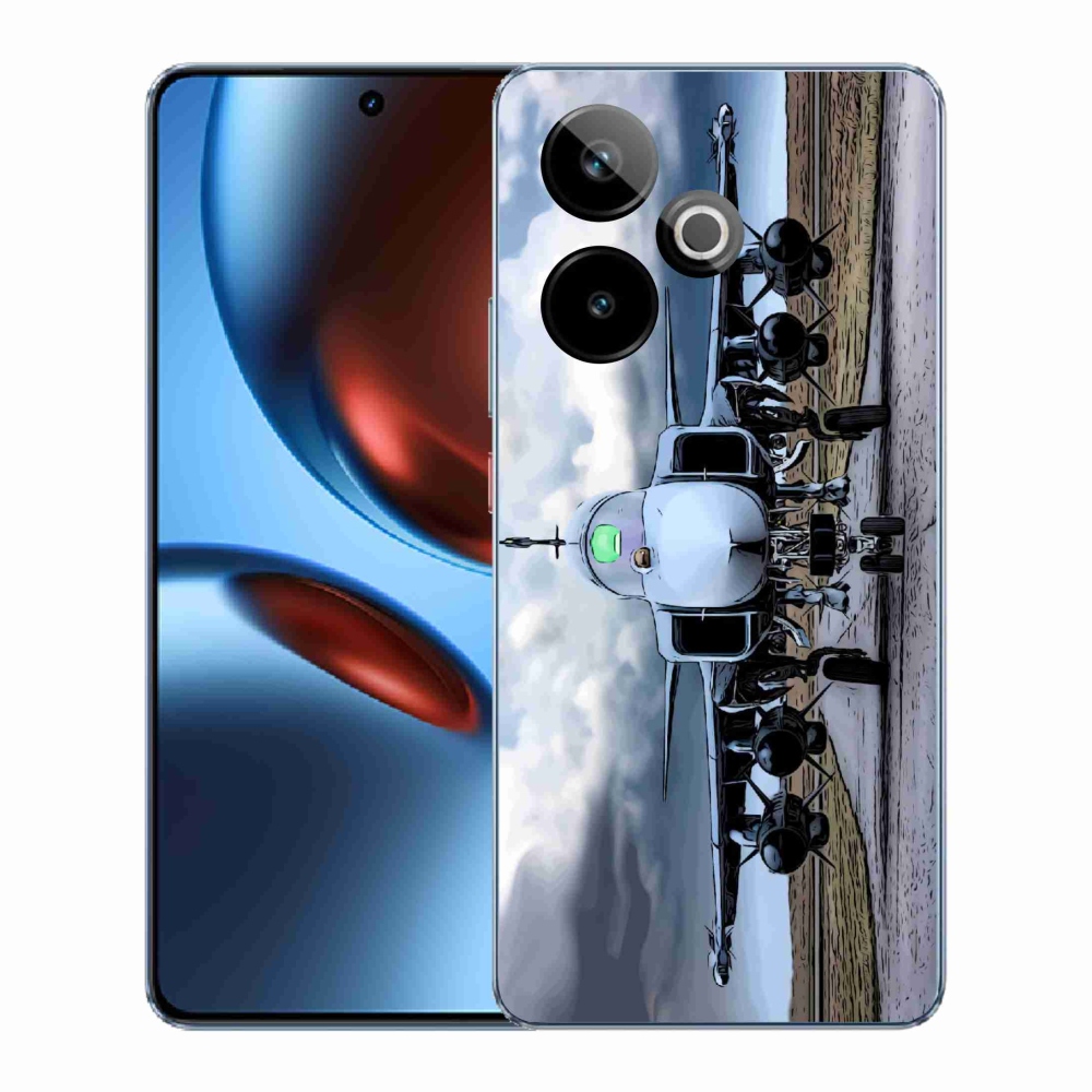 Gélový kryt mmCase na Realme GT 7 5G/GT 7T 5G - vojenské lietadlo