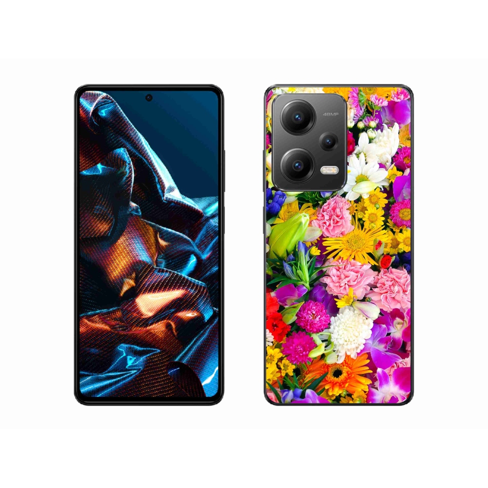 Gélový kryt mmCase na Xiaomi Redmi Note 12 Pro 5G - kvety 12