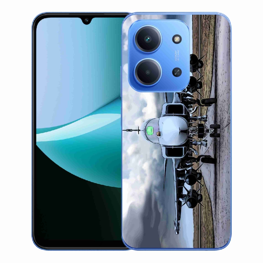 Gélový kryt mmCase na Xiaomi Redmi 15C 4G/5G (173mm) - vojenské lietadlo