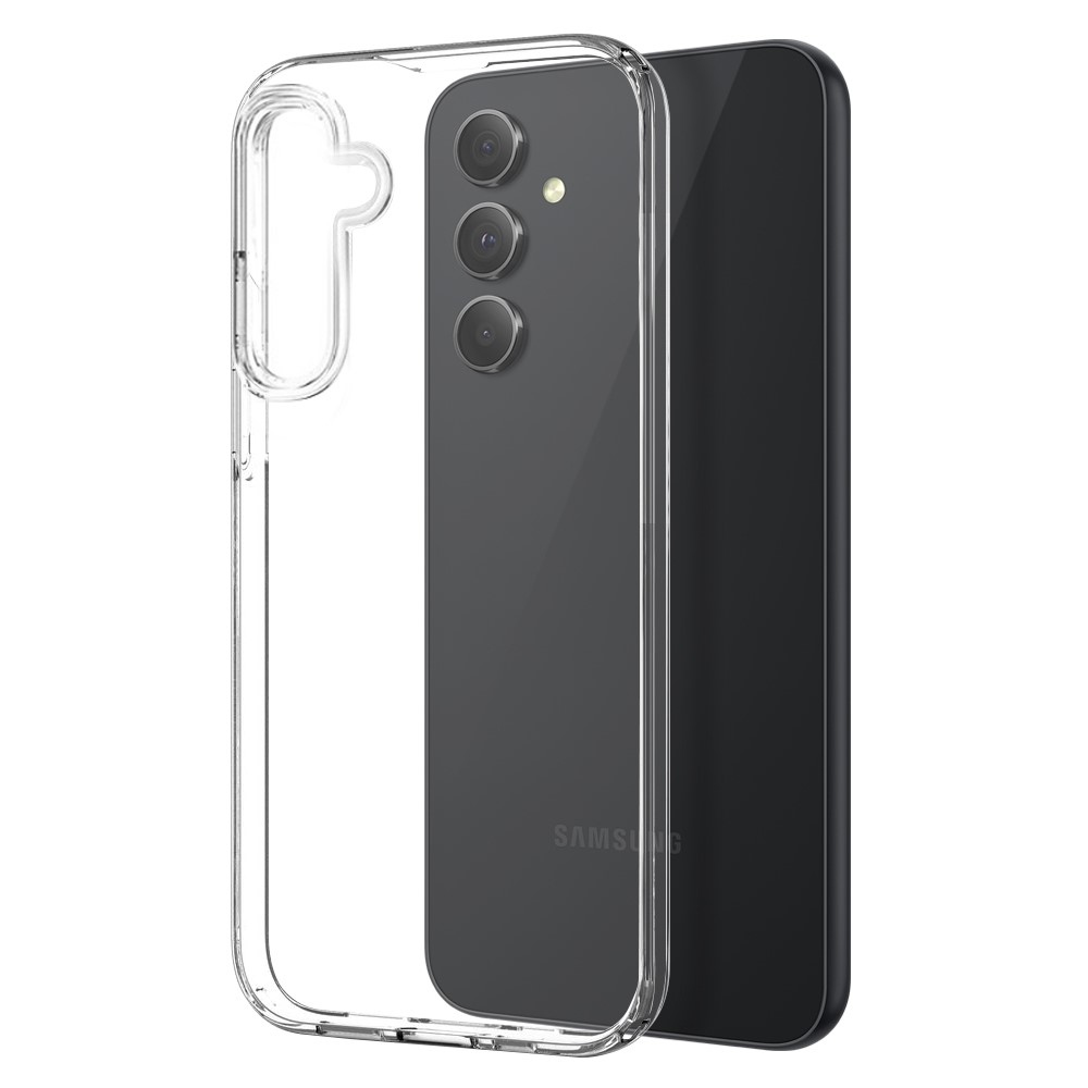 NORTHJO priehľadný gélový obal + tvrdené sklo na Samsung Galaxy A55 5G - priehľadný