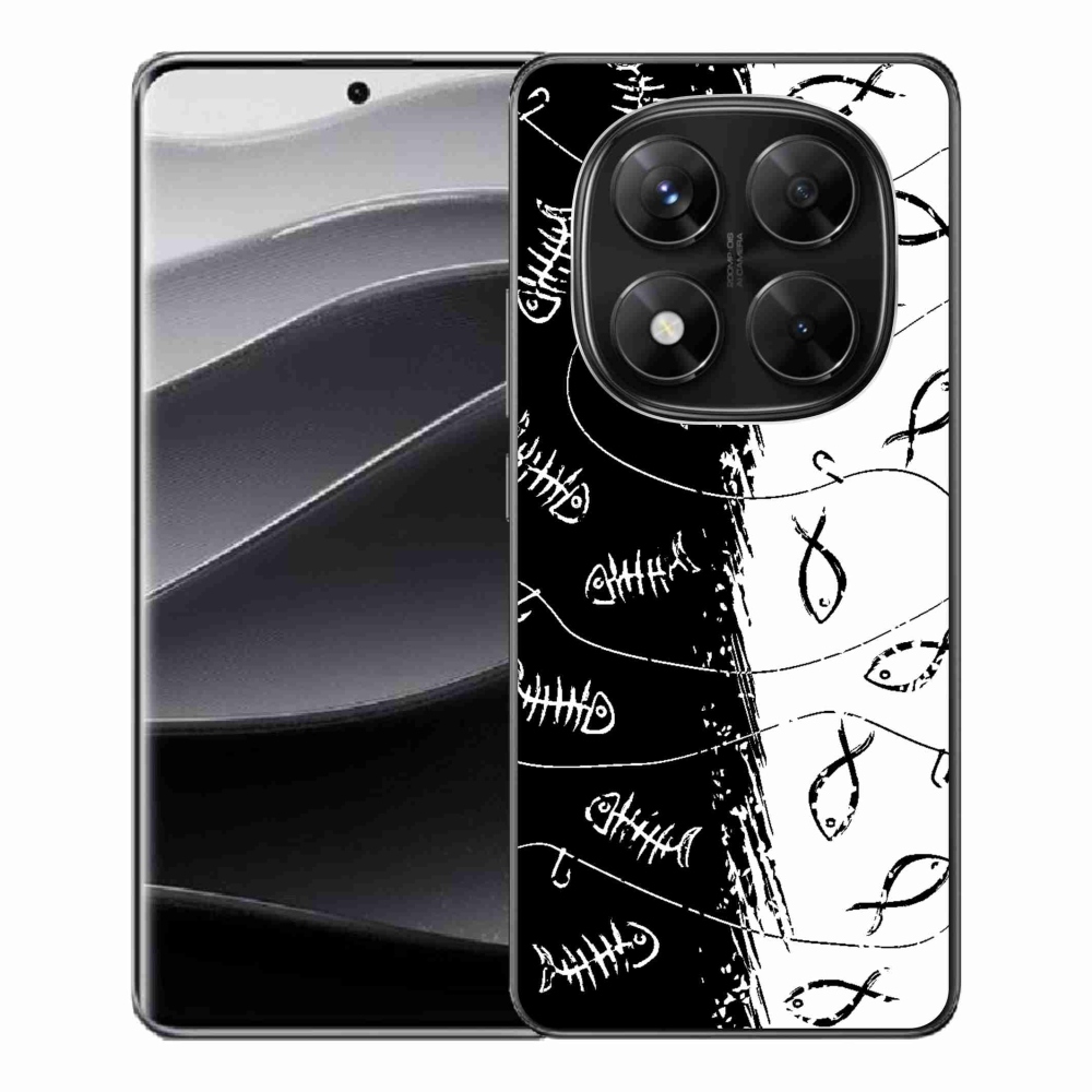 Gélový kryt mmCase na Xiaomi Redmi Note 14 Pro 5G/Poco X7 5G - kostry a rybky