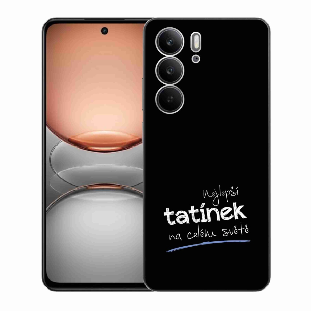 Gélový kryt mmCase na Realme C75 - najlepší otecko 4 čierne pozadie