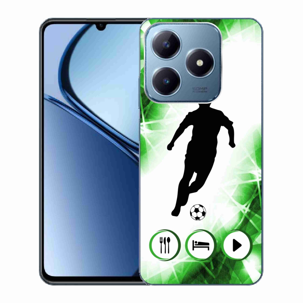 Gélový kryt mmCase na Realme C63 - futbalista