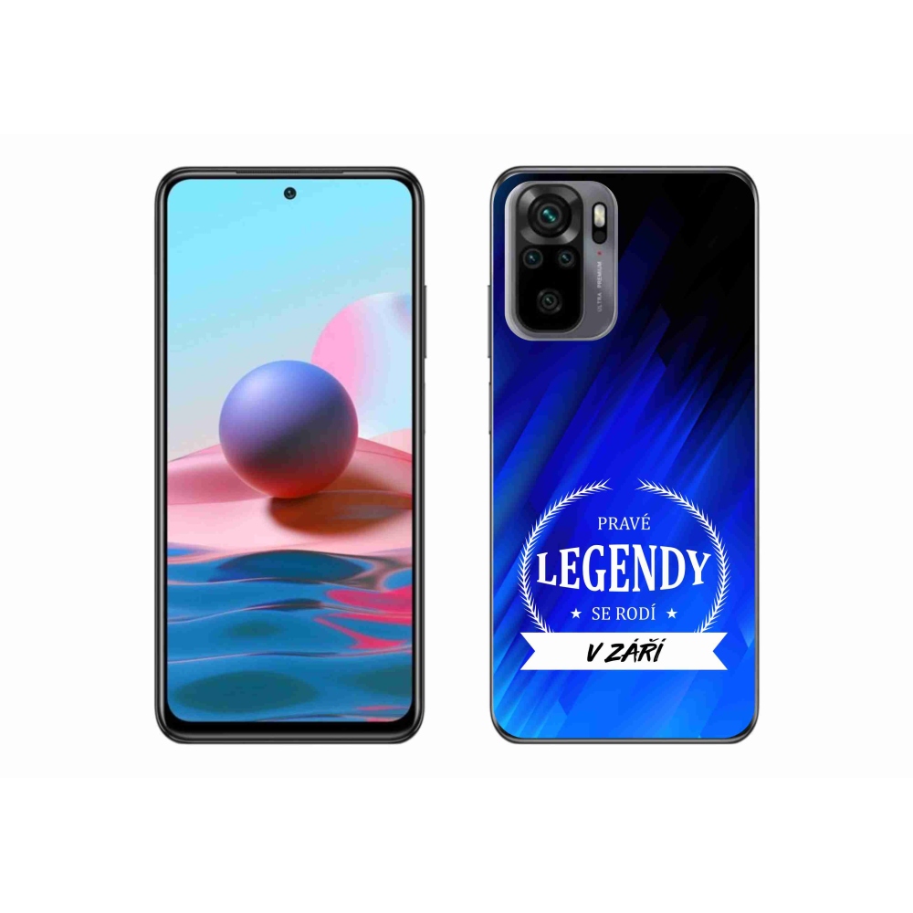 Gélový kryt mmCase na Xiaomi Redmi Note 10S - legendy v septembri modré pozadie