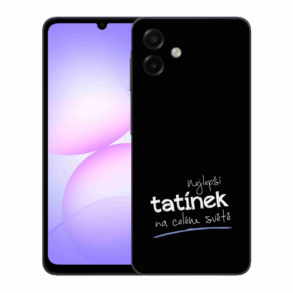 Gélový kryt mmCase na Samsung Galaxy A07 4G - najlepšie otecko 4 čierne pozadie