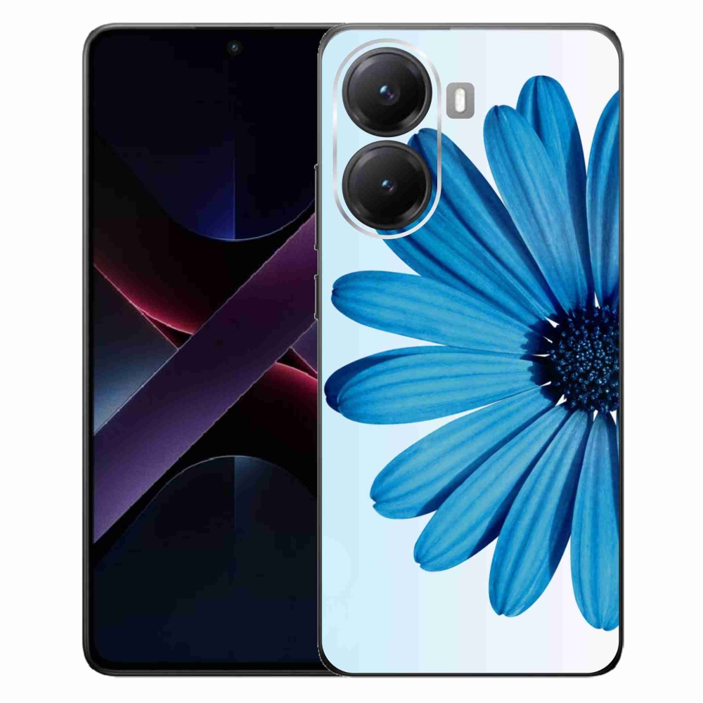 Gélový kryt mmCase na Xiaomi Poco X7 Pro 5G - modrá margaréta