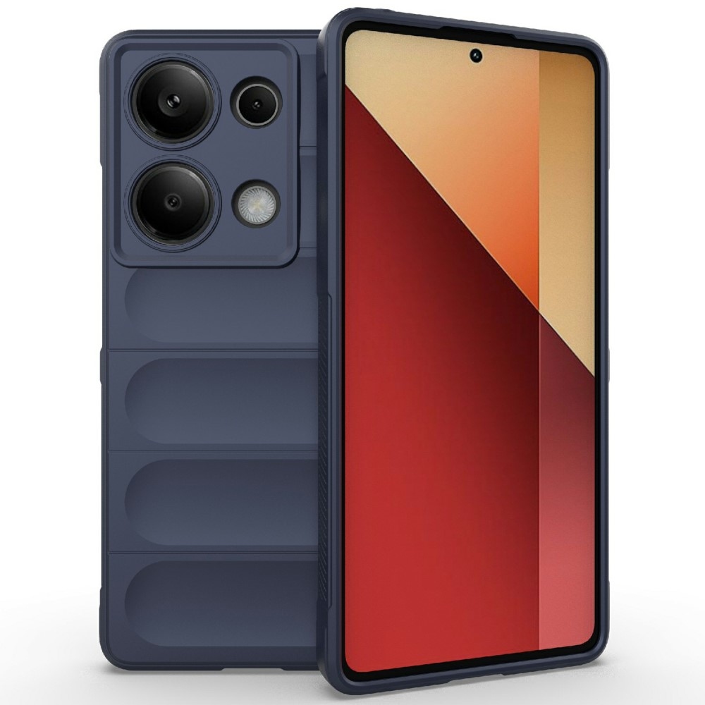 Rugg odolný gélový obal na Xiaomi Redmi Note 14S - tmavomodrý