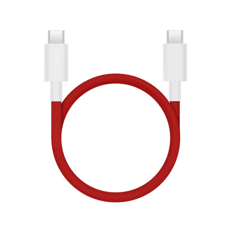 OnePlus SUPERVOOC Charge USB-C/USB-C Dátový Magnetický Kábel 10A 1,2m Red