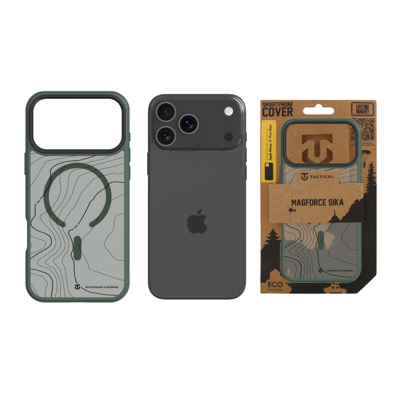 Taktický kryt MagForce Hyperstealth Sika pre iPhone 17 Pro Max Forest Green