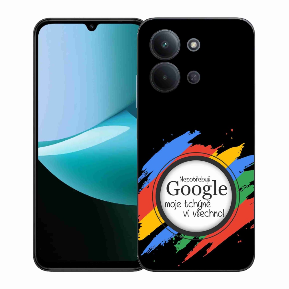 Gélový kryt mmCase na Xiaomi Redmi 15C 4G (171mm) / Poco C85 4G (171mm) - svokra vie všetko čierne pozadie
