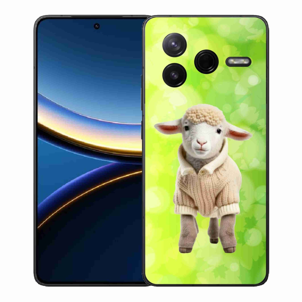 Gélový kryt mmCase na Xiaomi Poco F7 Pro - jahňa vo svetri