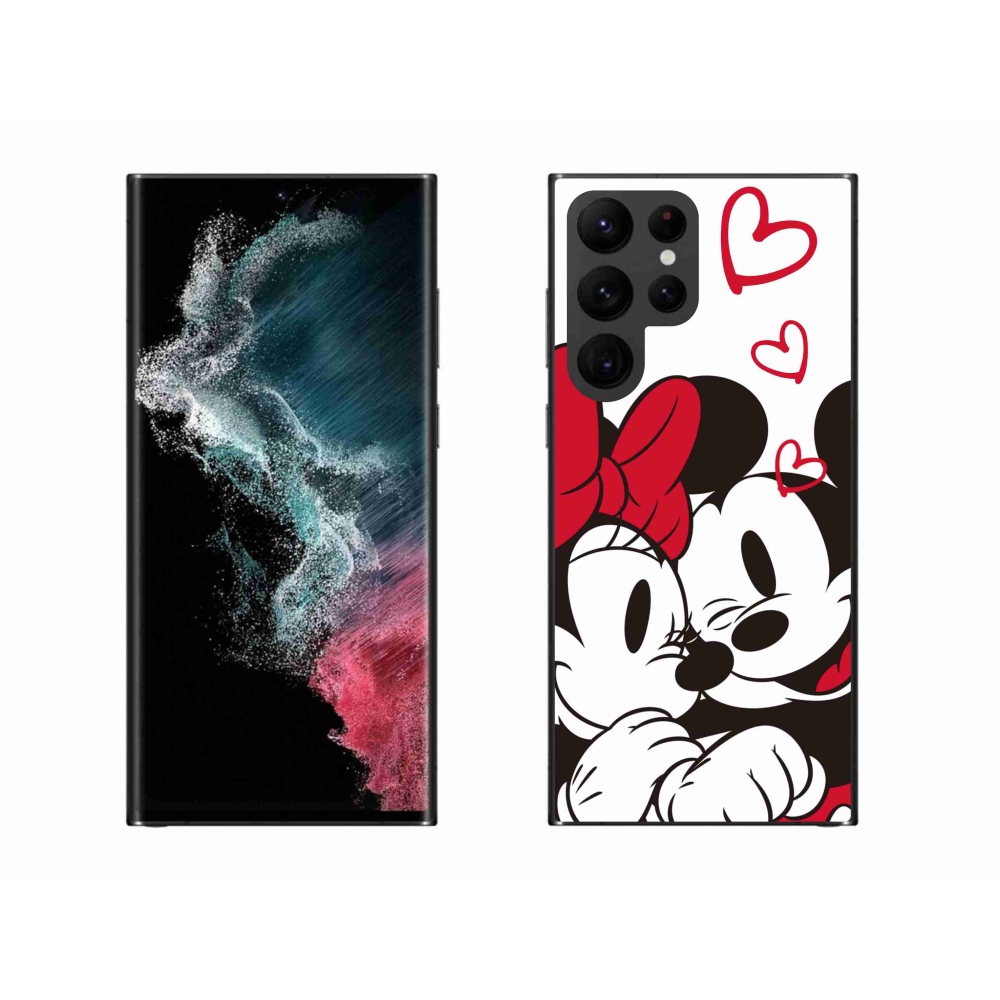 Gélový kryt mmCase na Samsung Galaxy S22 Ultra 5G - minnie a mickey