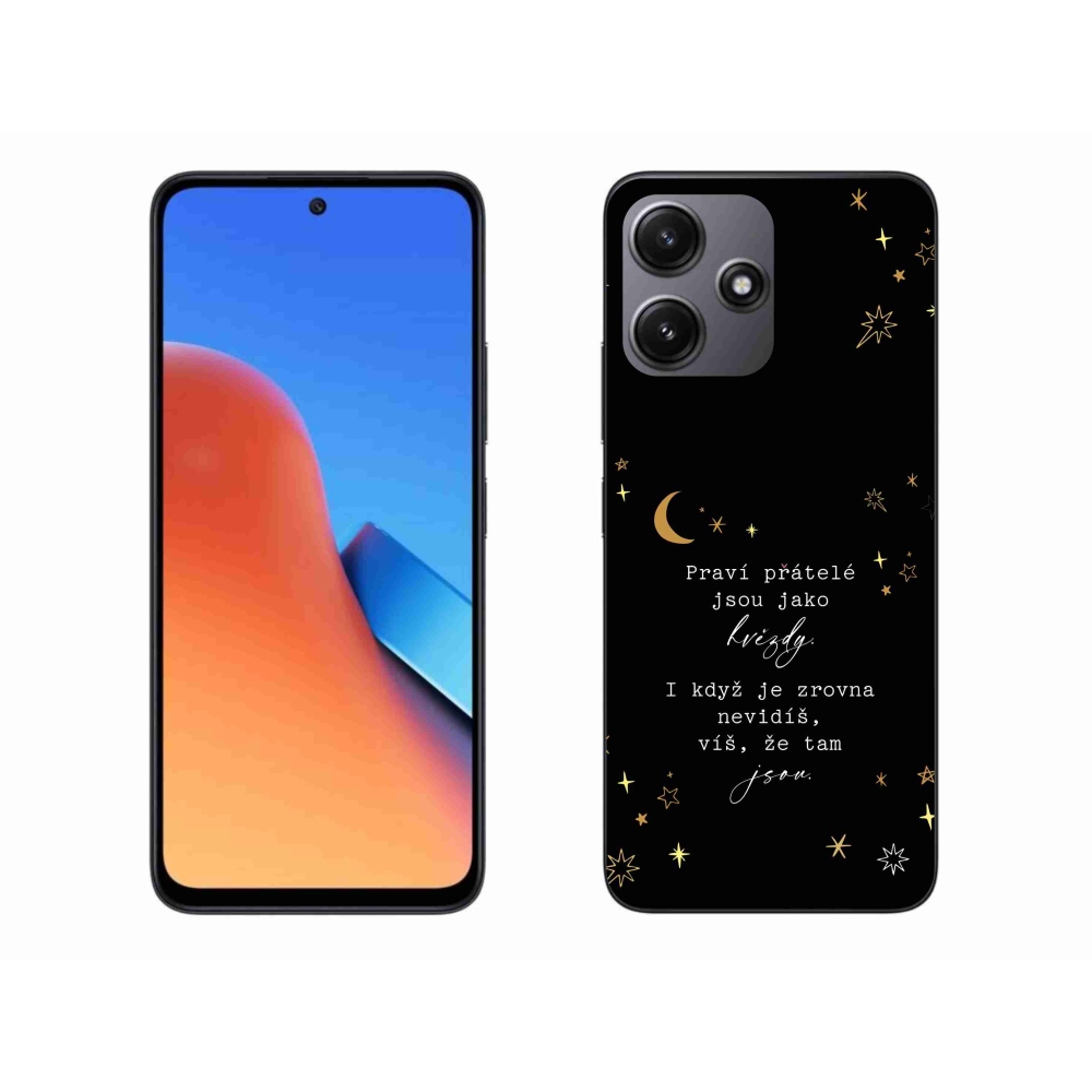 Gélový kryt mmCase na Xiaomi Redmi 12 5G - citát 6 čierne pozadie
