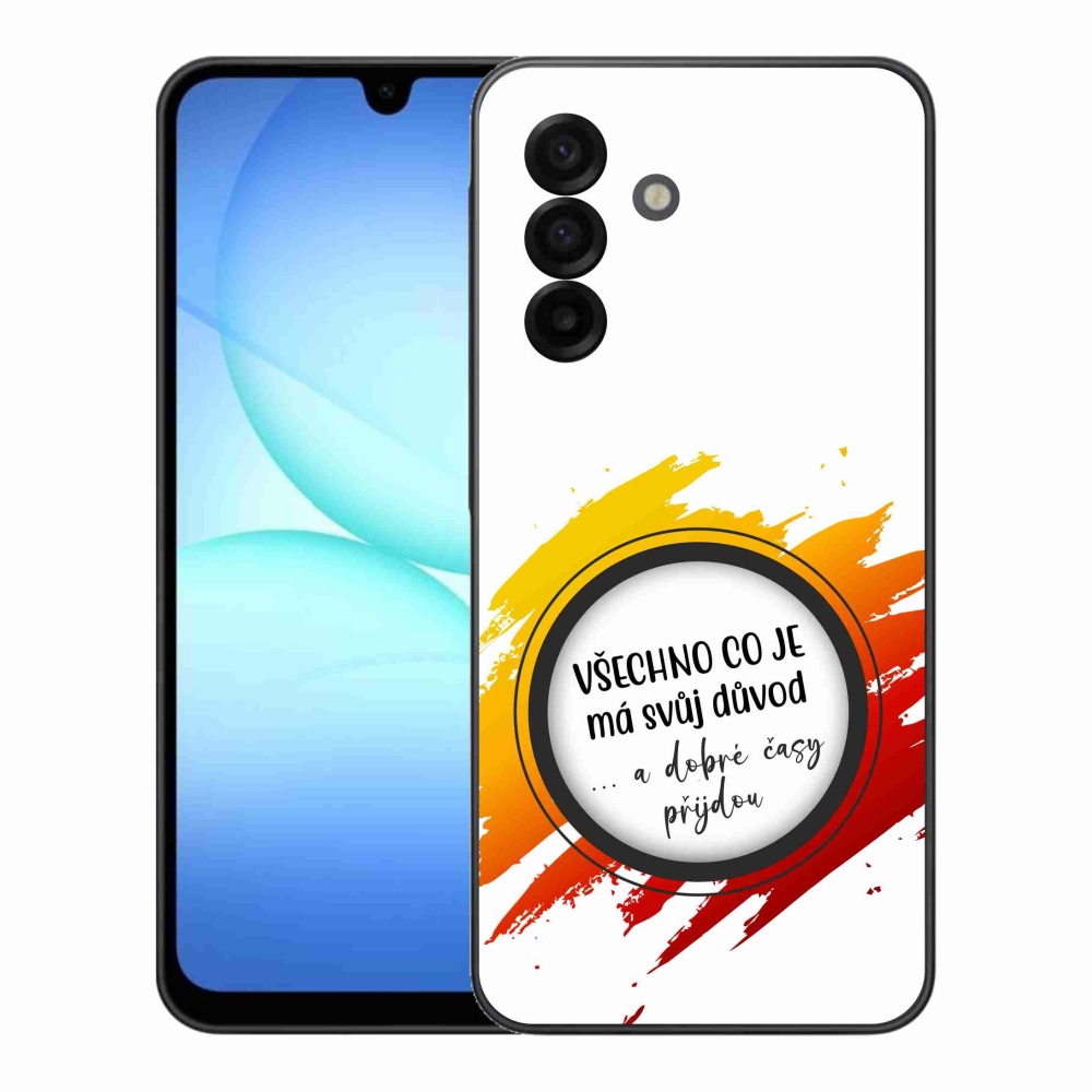 Gélový kryt mmCase na Samsung Galaxy A17 4G/5G - citát 3 biele pozadie