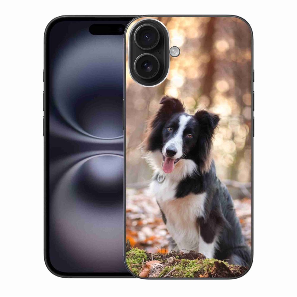 Gélový obal mmCase na iPhone 16 Plus - border kólia 1