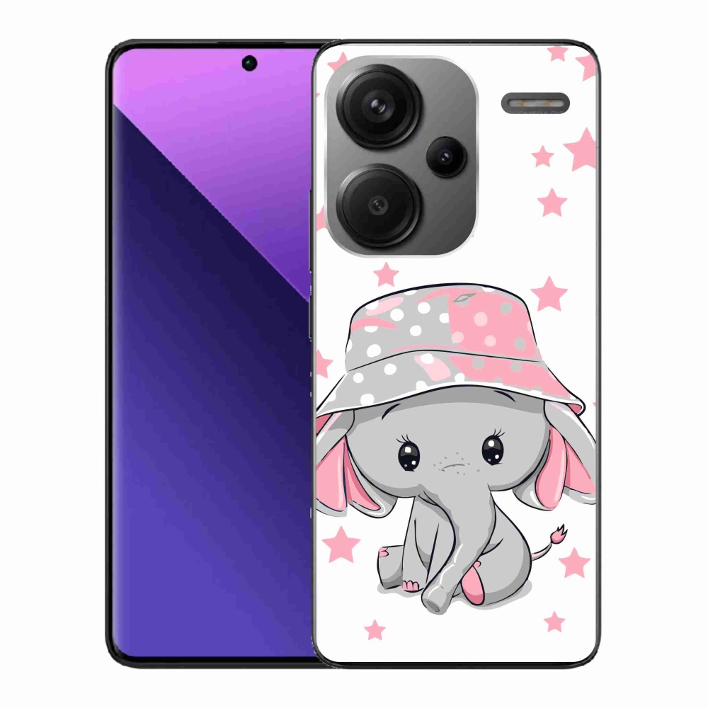 Gélový kryt mmCase na Xiaomi Redmi Note 13 Pro+ 5G - ružový slon