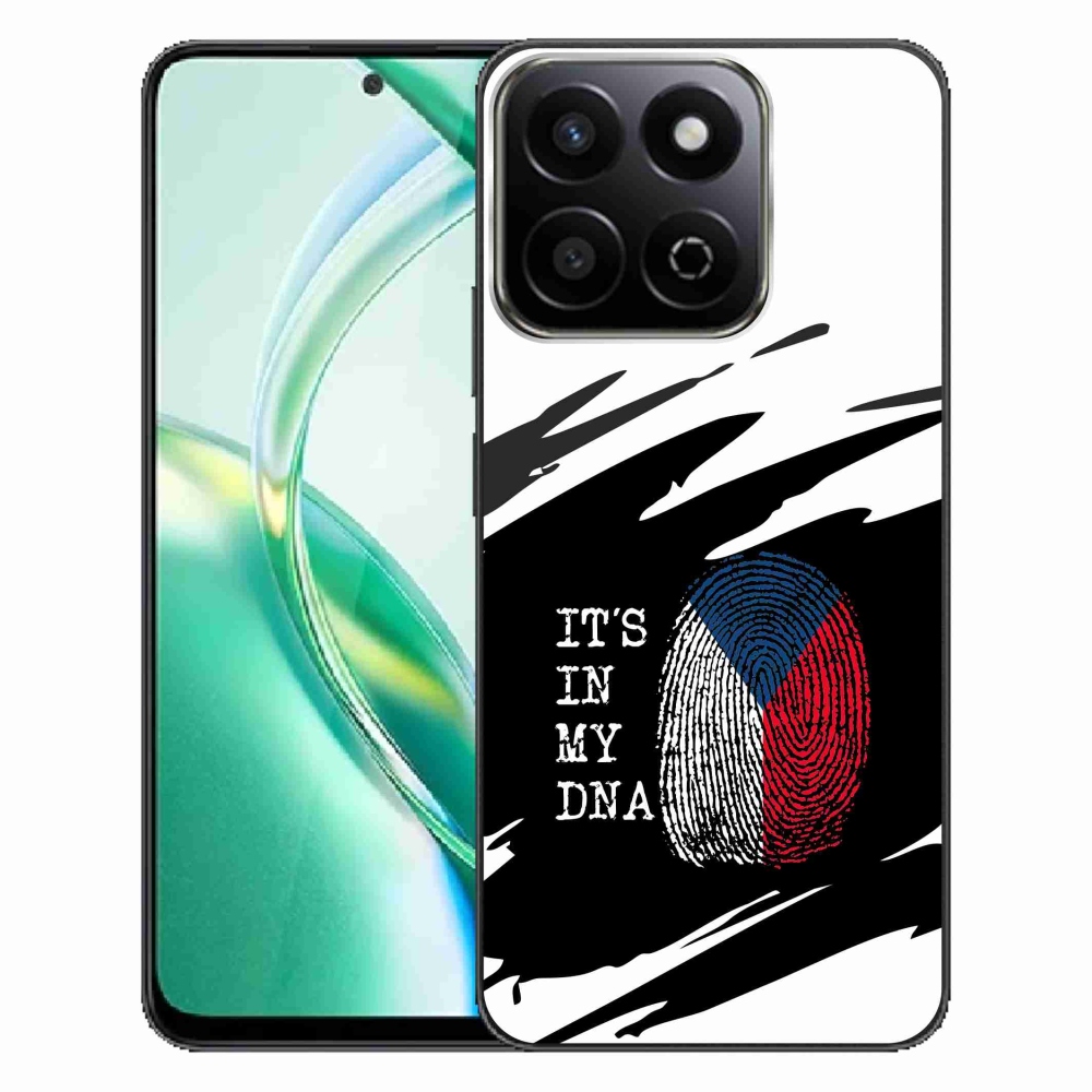 Gélový kryt mmCase na Honor 200 Smart 5G - vlajka odtlačok prsta čiernobiele pozadie
