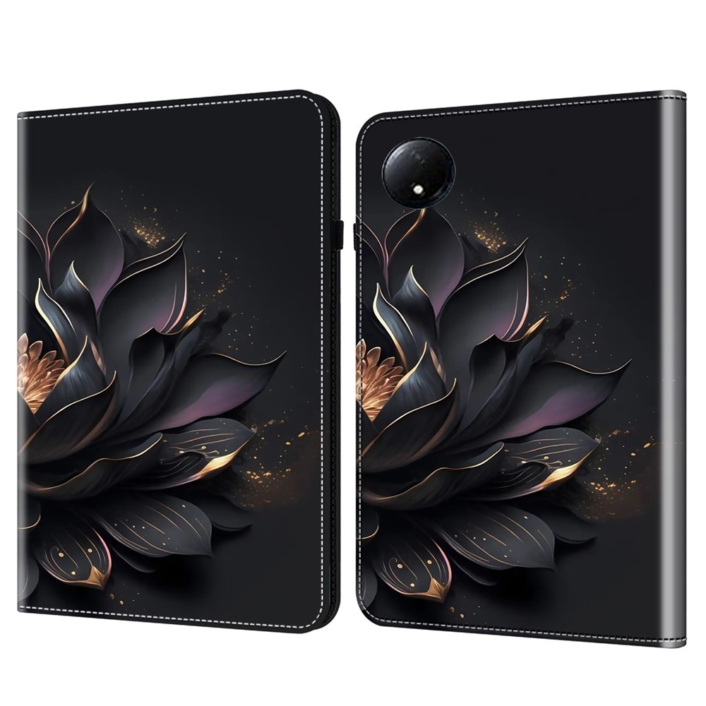 Patts zatváracie púzdro na tablet Xiaomi Redmi Pad SE 8.7 - čierny kvet