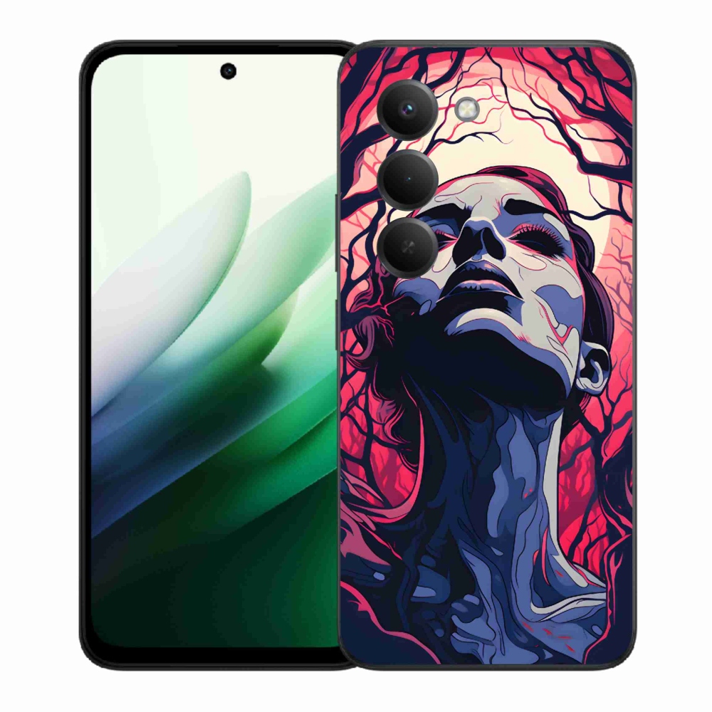 Gélový kryt mmCase na Xiaomi Redmi 15 5G (169mm) - abstraktná tvár