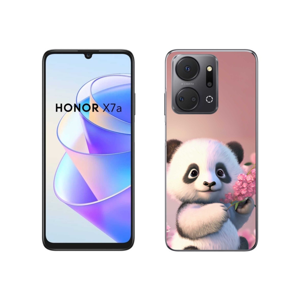 Gélový kryt mmCase na Honor X7a - roztomilá panda