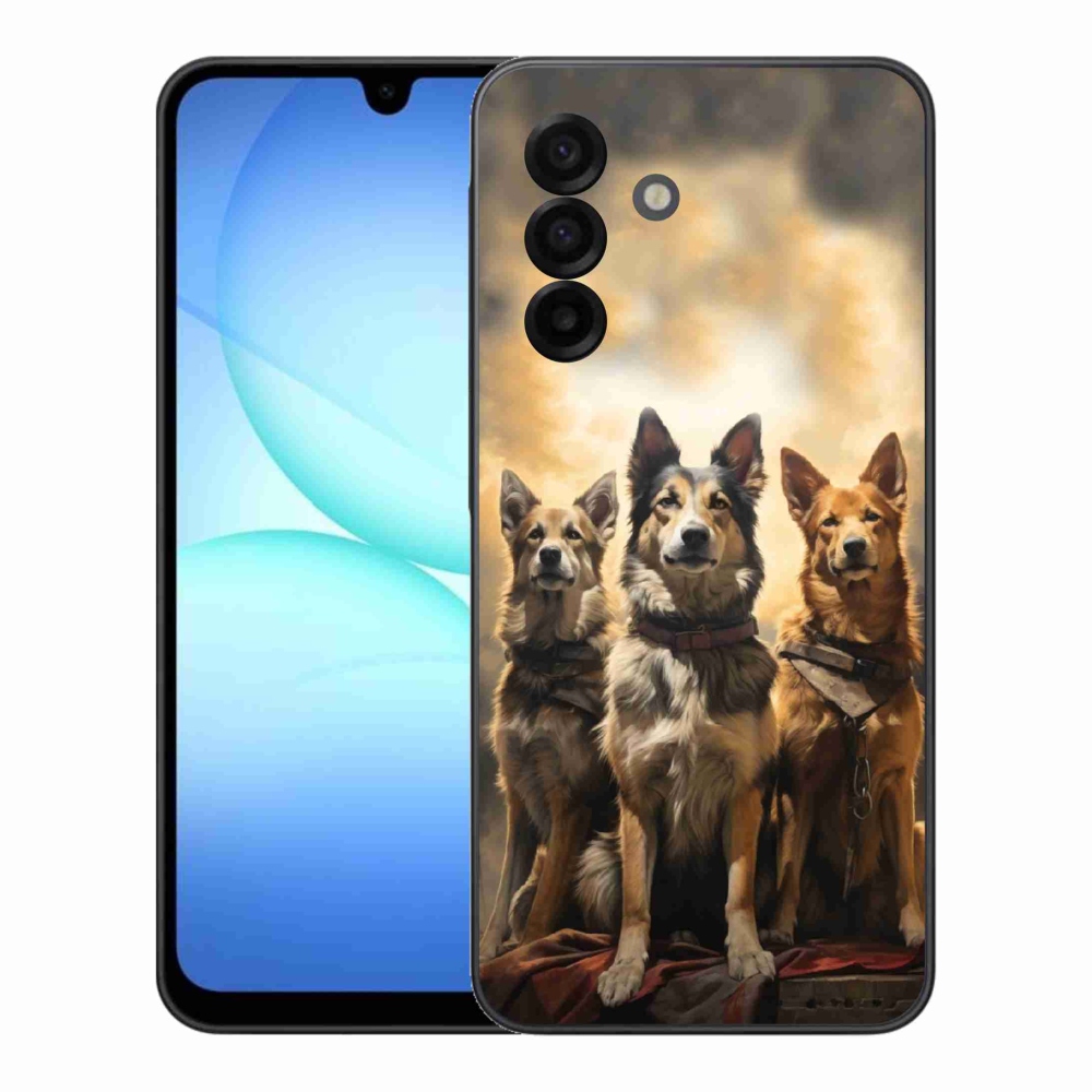 Gélový kryt mmCase na Samsung Galaxy A17 4G/5G - tri psy