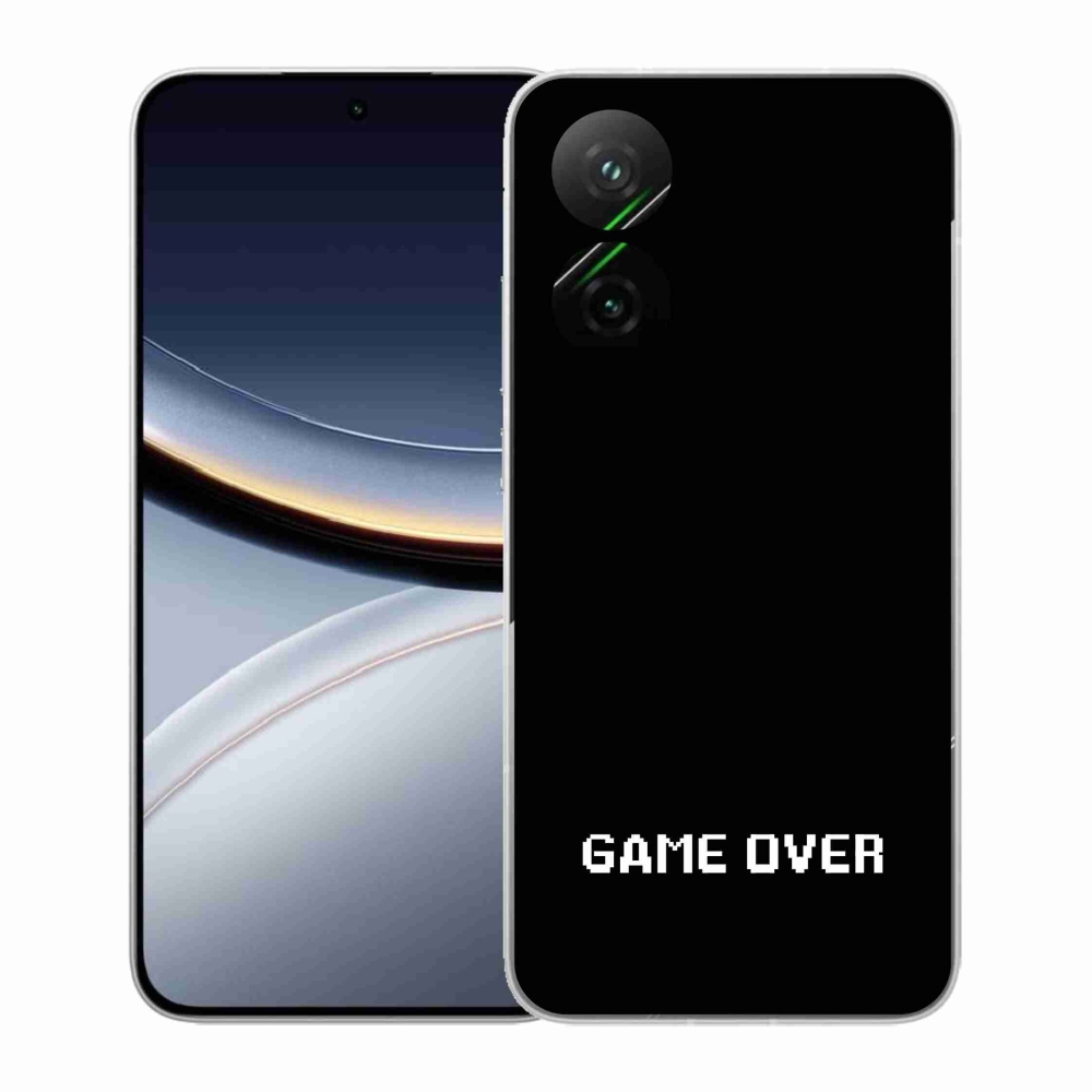 Gélový kryt mmCase na Xiaomi Poco F7 5G - game over čierne pozadie